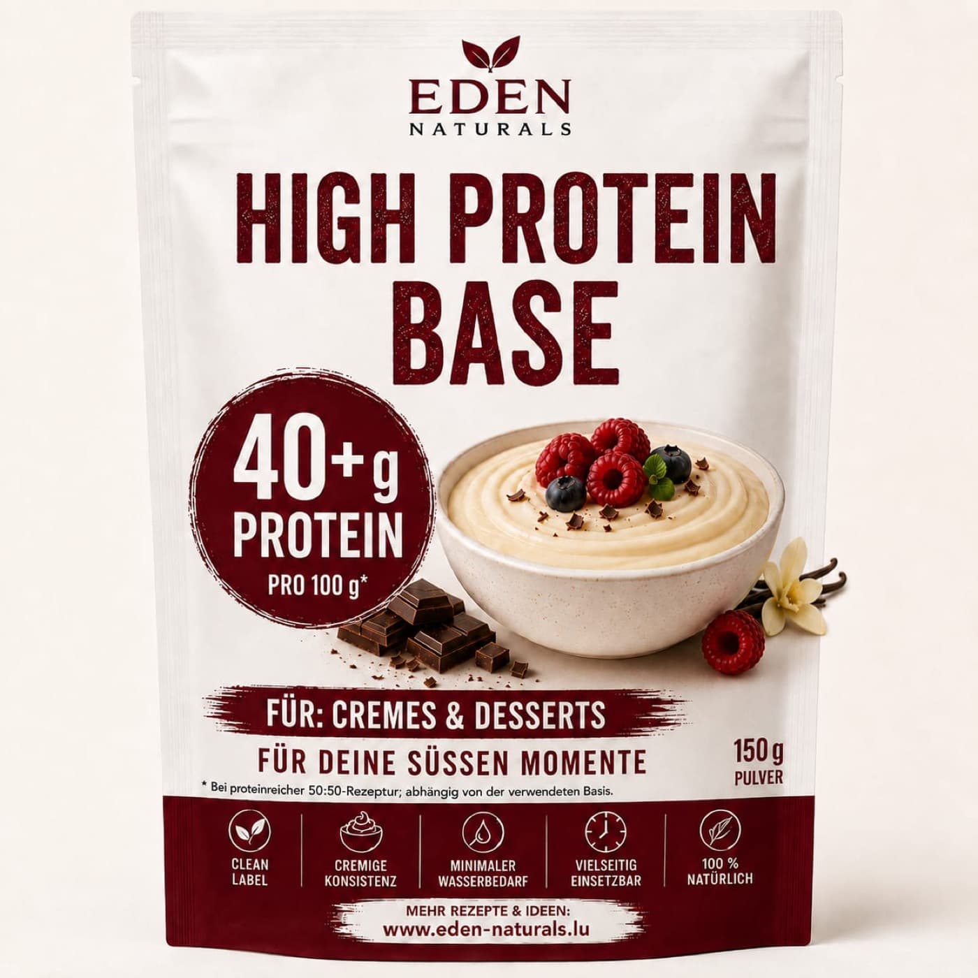 High-Protein Base 40+ · Cremes & Desserts
